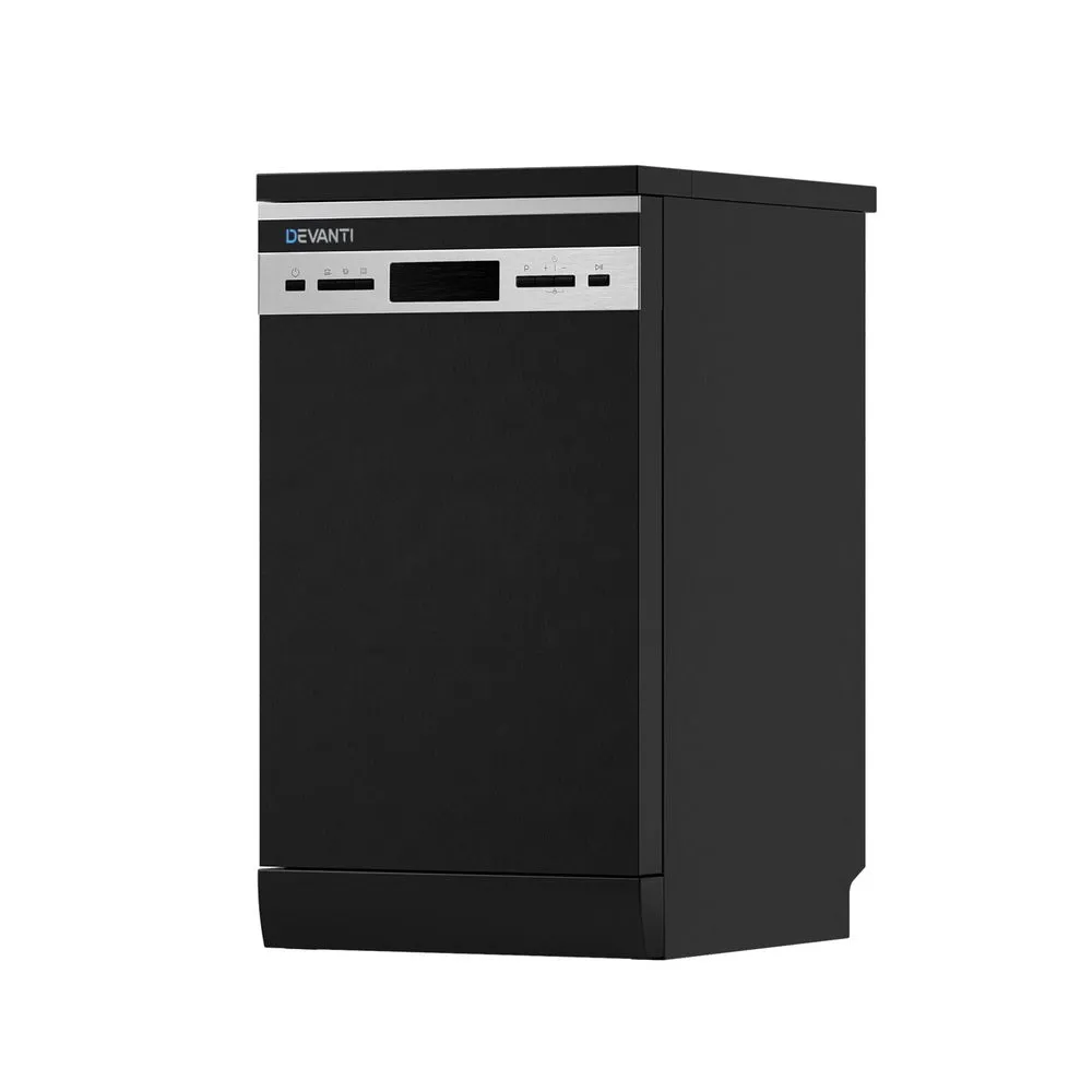 10 Place Settings Freestanding Dishwasher - Black