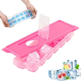 12 Cubes Ice Cube Tray With Lid