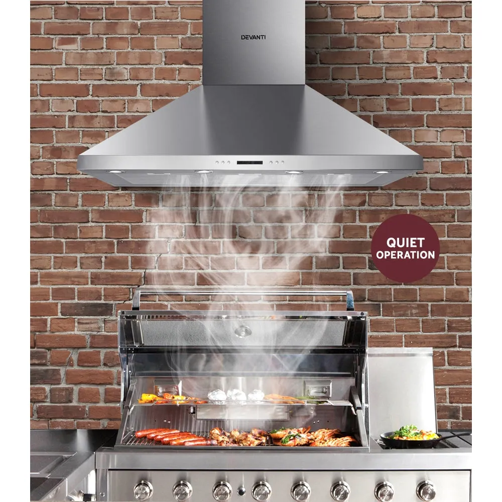 1200mm Commercial BBQ Rangehood - Silver