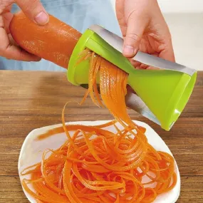 1852A Portable Spiralizer Vegetable Slicer Handheld Spiralizer Peeler Stainless Steel Spiral Slicer For Salad Vegetables Fruit Slicer