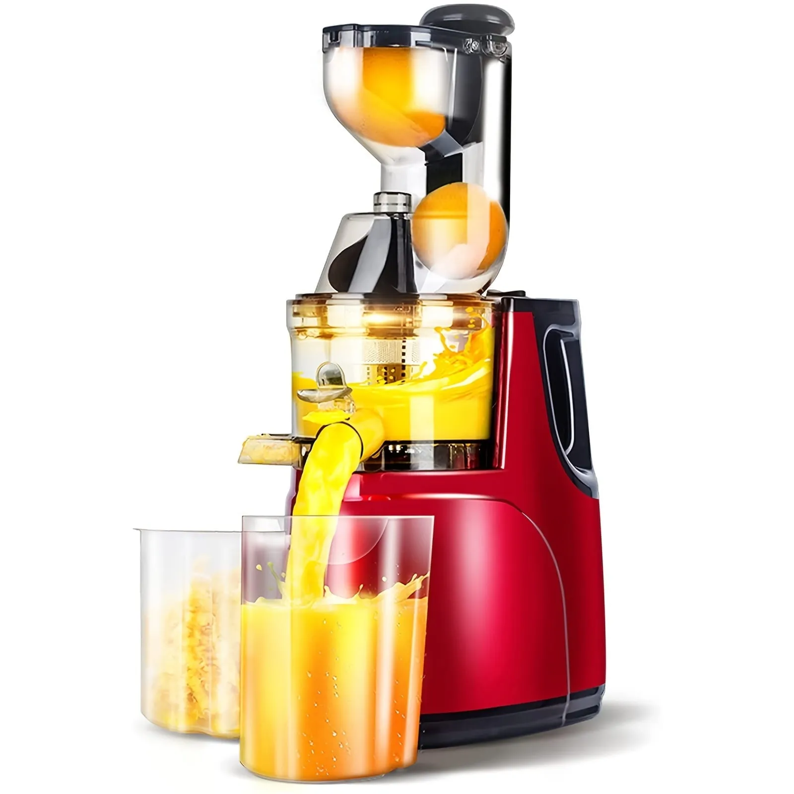 1pc US Plug Slow Masticating Juicer, Cold Press Juice Extractor Nama Juicer Orange Juicer Apples Orange Citrus Juicer Machine With Wide Chute Quiet Motor For Juicer Machines Vegetable And Fruit