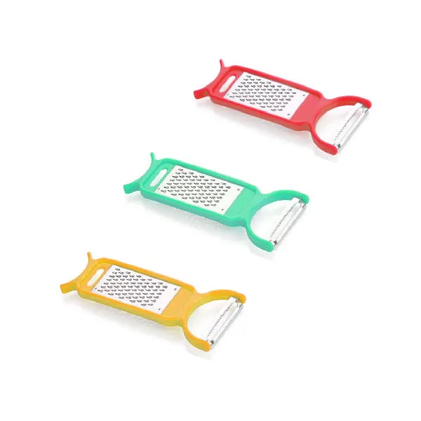 2128 ﻿Kitchen 3 in 1 Multi Purpose Vegetable Peeler Grater Cutter for Food Preparation