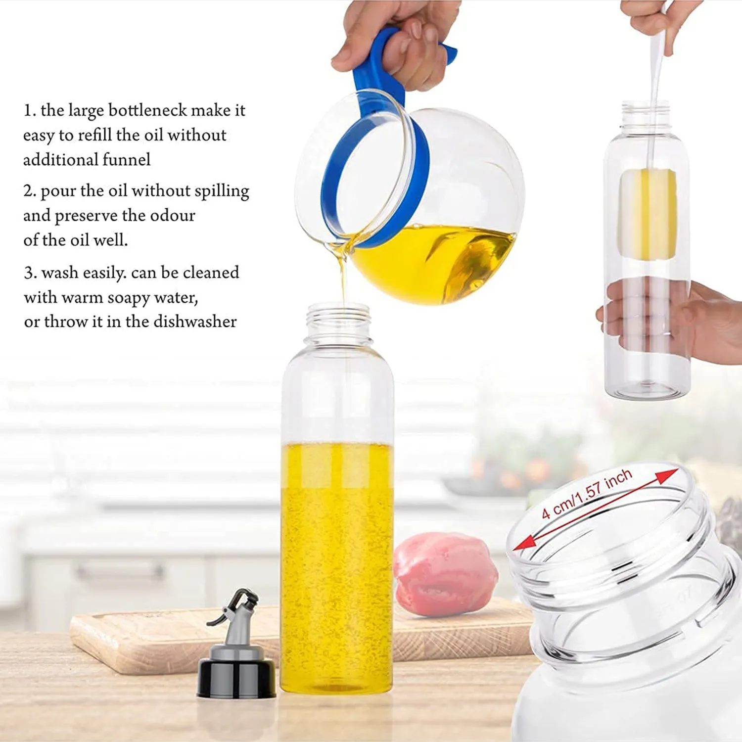 2610 Oil Dispenser with Leakproof Seasoning Bottle (500Ml Capacity)