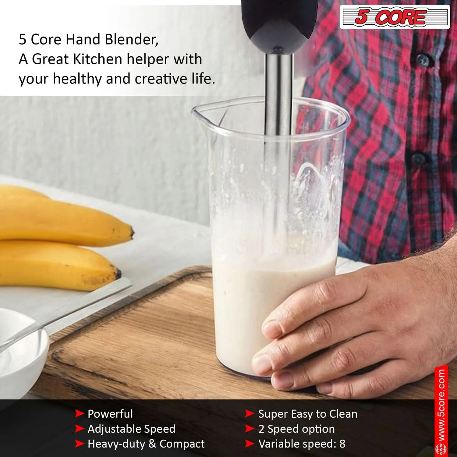 5 Core  500W Immersion Hand Blender