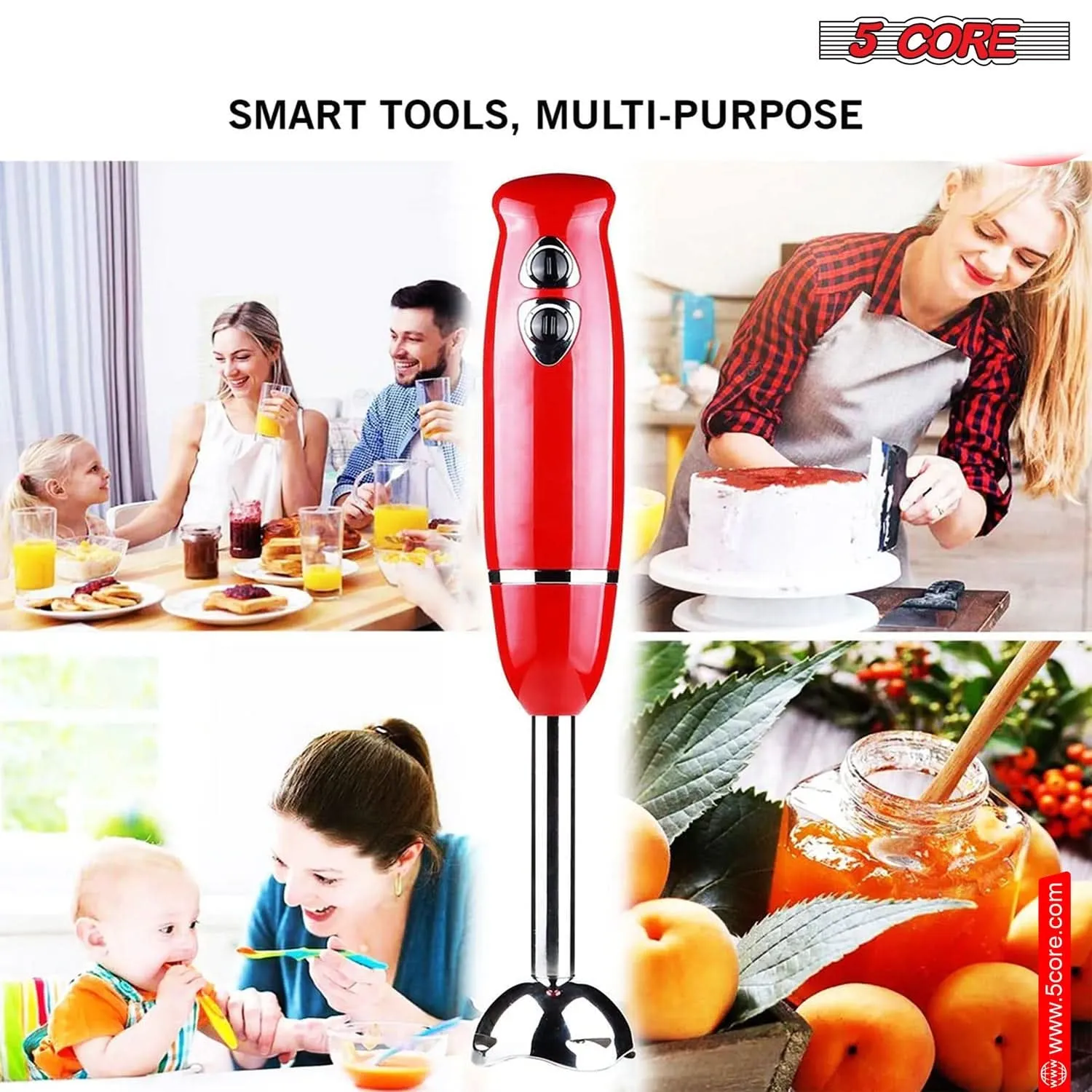 5 Core  500W Immersion Hand Blender