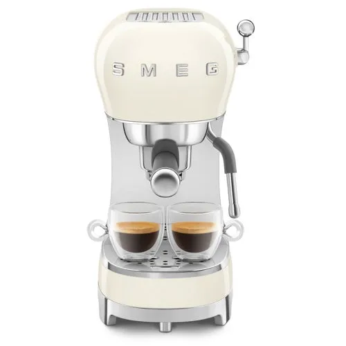 50's Retro Style Espresso Machine, Cream