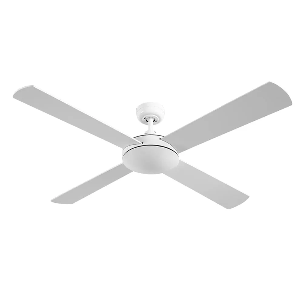 52'' Ceiling Fan w/Remote 3 Fan Speed Reverse Cycle Motor - White