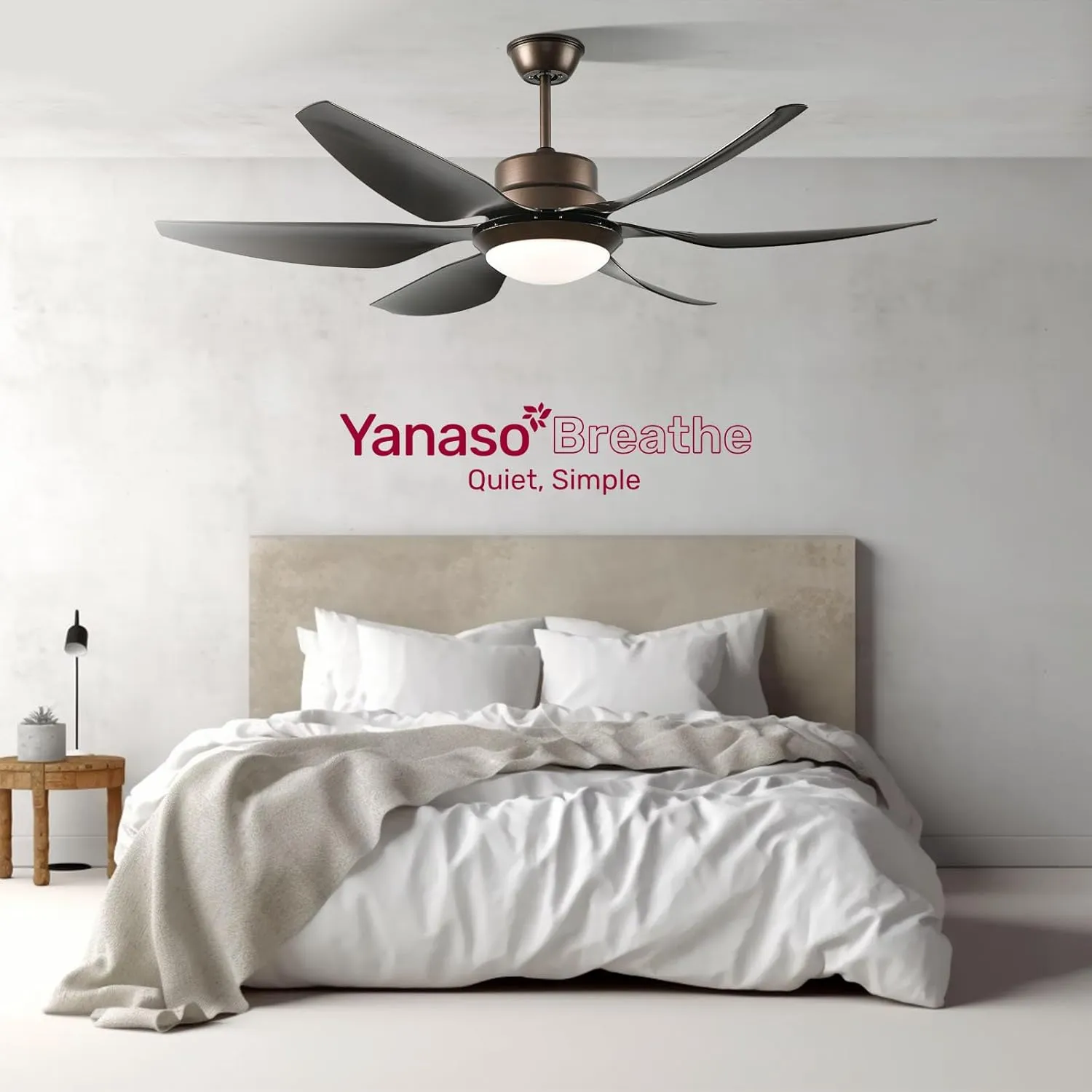 56-inch Ceiling Fans with Lights and Remote - Indoor/Outdoor Ceiling Fans with Light, Dimmable 3-Color Temperature Reversible Blades 6 Speed Quiet DC Motor