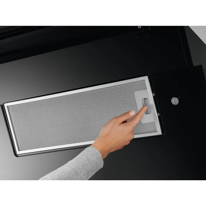 AEG DVE5671HR Wall Mounted Hood - Matt Black Glass