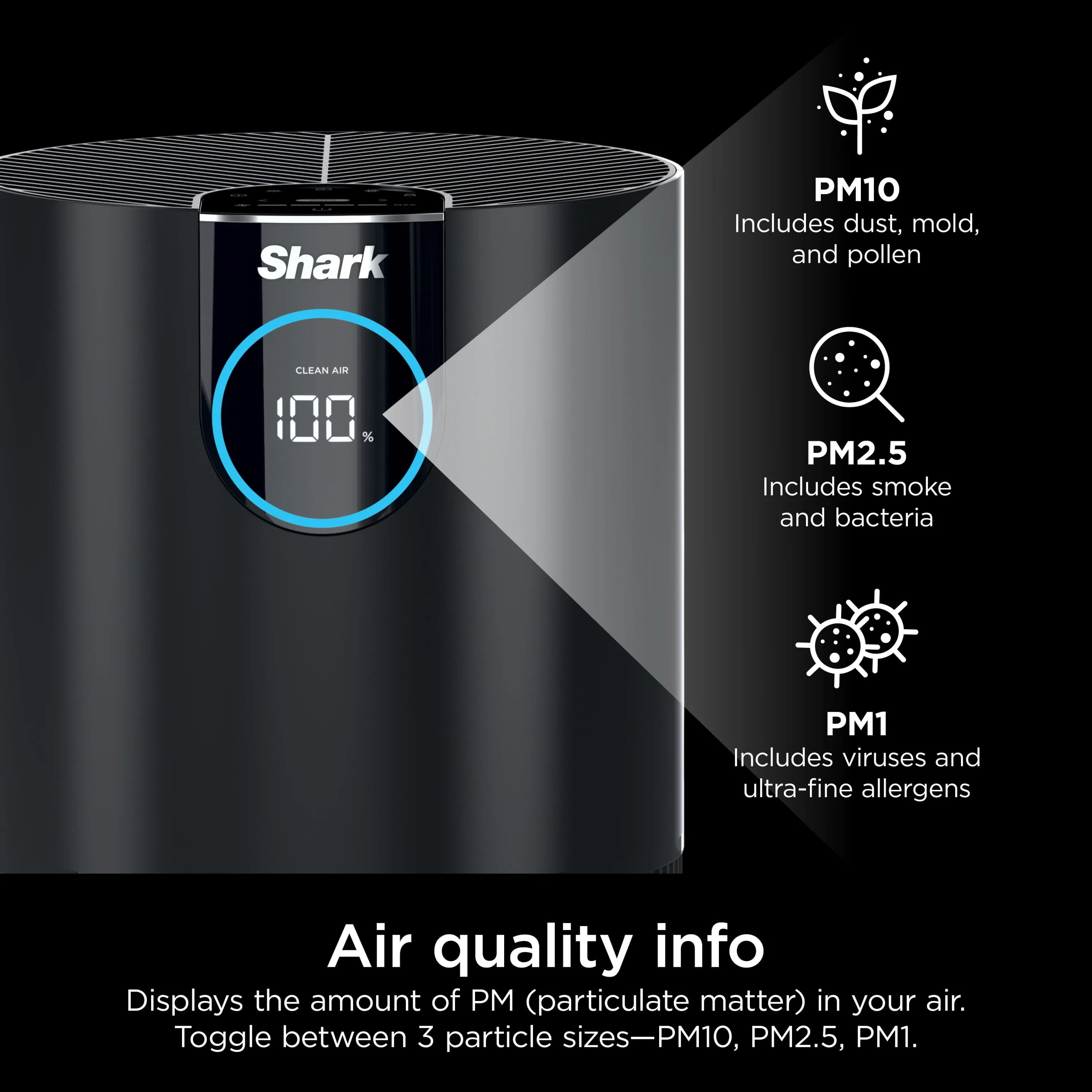 Air Purifier with Nanoseal HEPA, Cleanse IQ, Odor Lock, Cleans up to 500/1000 Sq. Ft