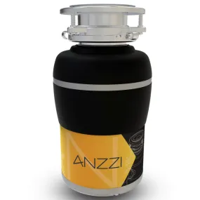 ANZZI ANZZI MEDUSA 3/4 HP Continuous Feed Compact Under-sink Garbage Disposal with Pre-installed Power Cord in Black Finish | GD-AZ234