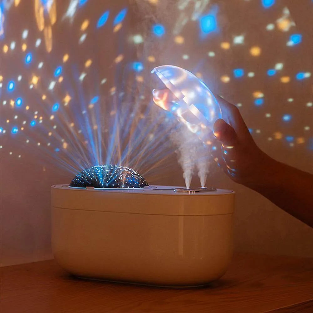 Aromatherapy Humidifier Diffuser Projection Night Lamp