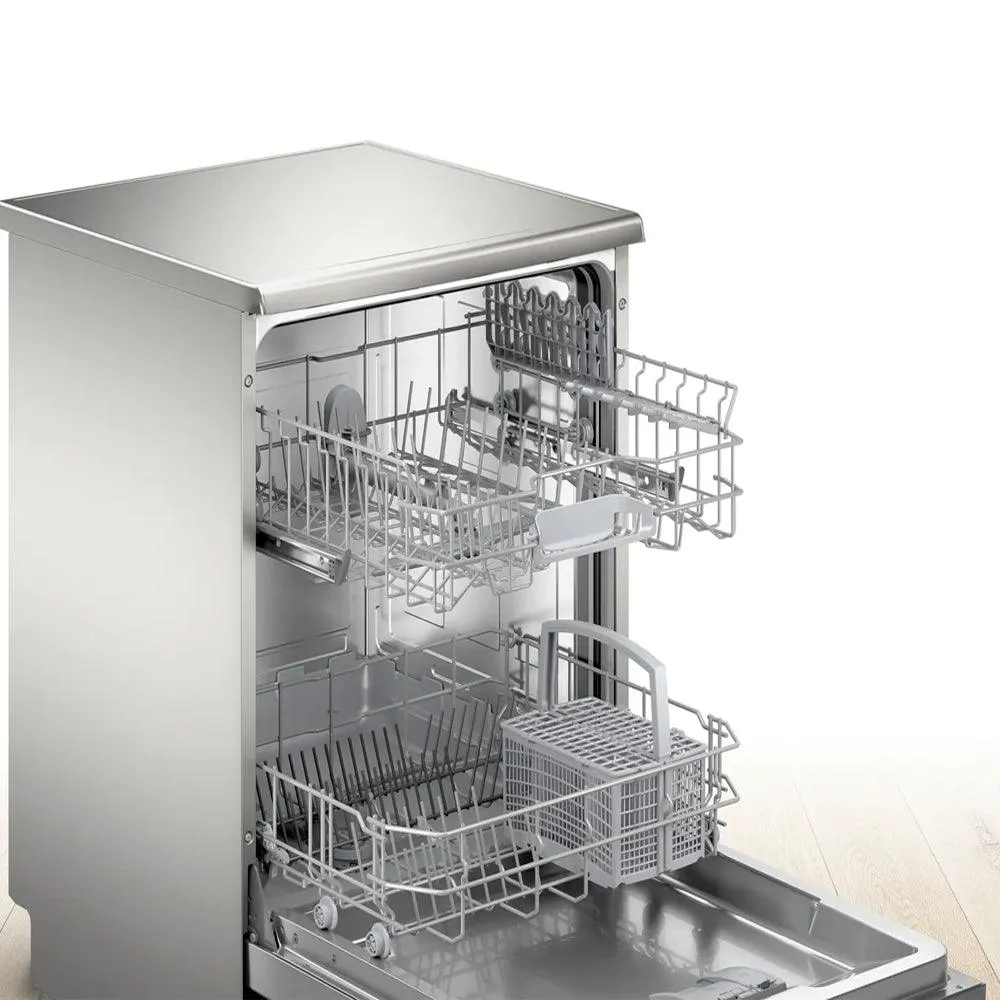 Bosch Free Standing Dishwasher Series 2 SMS25AI00V 12 Person 60cm - Silver Inox