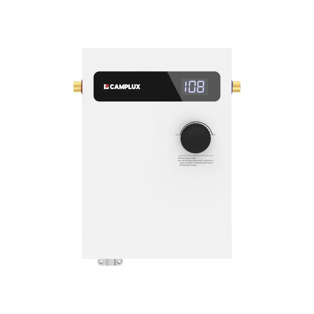 Camplux On Demand Electric Tankless Water Heater 11kW | White