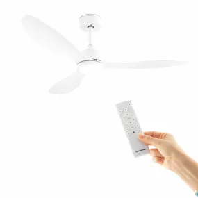 Ceiling Fan with Light Flaled InnovaGoods White 36 W 52" Ø132 cm (Refurbished A)