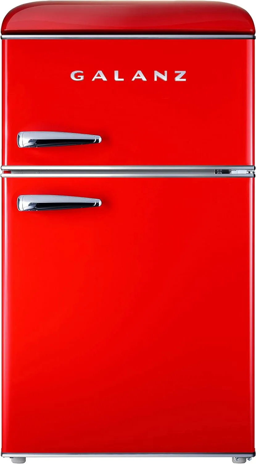 Compact Mini Fridge with Freezer, 2-Door, Energy Efficient, Small Refrigerator, High Efficiency and Low Energy Consumption 3.1 cu ft