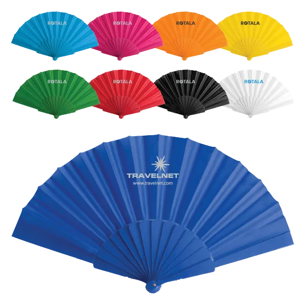 Concertina Hand Fans - Unprinted sample