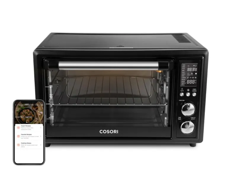 Cosori Smart 25L Air Fryer Toaster Oven with Bonus Meat Thermometer