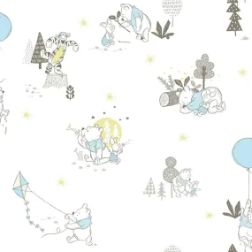 Disney Winnie the Pooh Playmates Peel and Stick Wallpaper