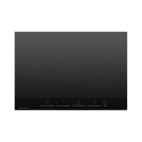 Fisher   Paykel CI764DTB4 Series 9 Minimal Induction Hob, 4 Zones,Touch&Slide Control, 76cm Wide - Black Glass