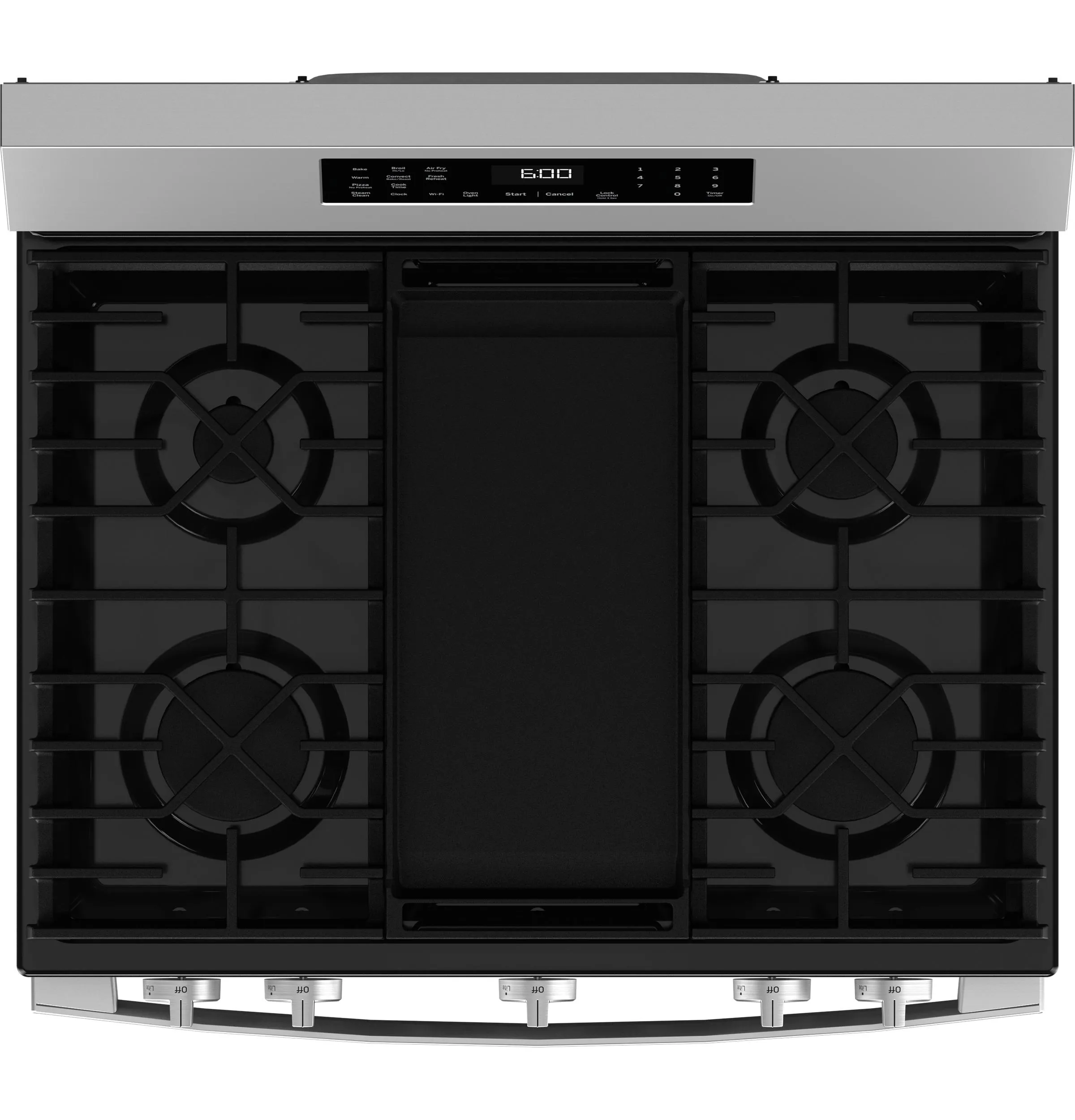GGF600AVSS GE® 30" Free-Standing Gas Convection Range with No Preheat Air Fry and EasyWash™ Oven Tray