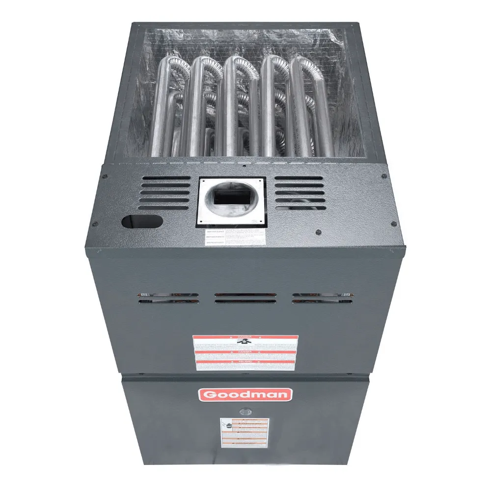 Goodman 80% AFUE 80,000 BTU 2-Stage Low NOx Gas Furnace - Upflow/Horizontal - 21" Cabinet - 2,000 CFM