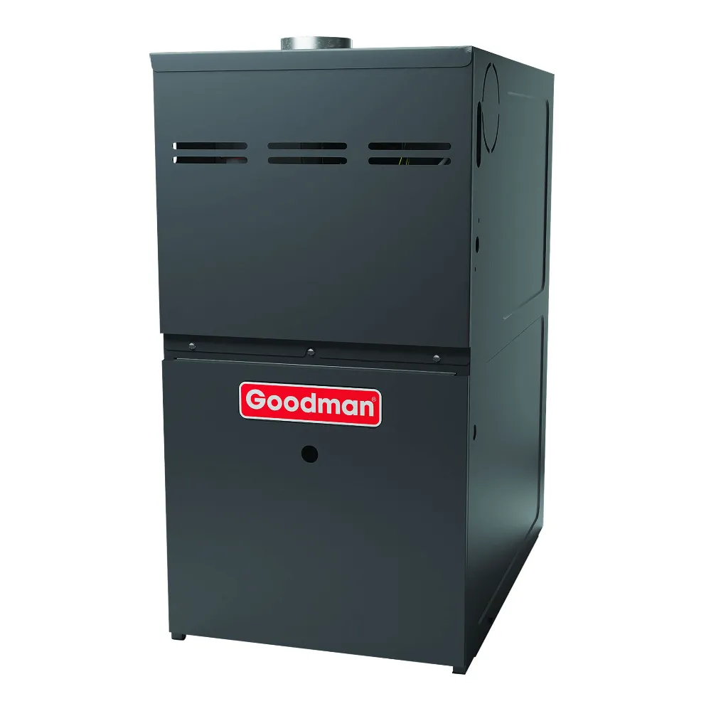 Goodman 80% AFUE 80,000 BTU 2-Stage Low NOx Gas Furnace - Upflow/Horizontal - 21" Cabinet - 2,000 CFM