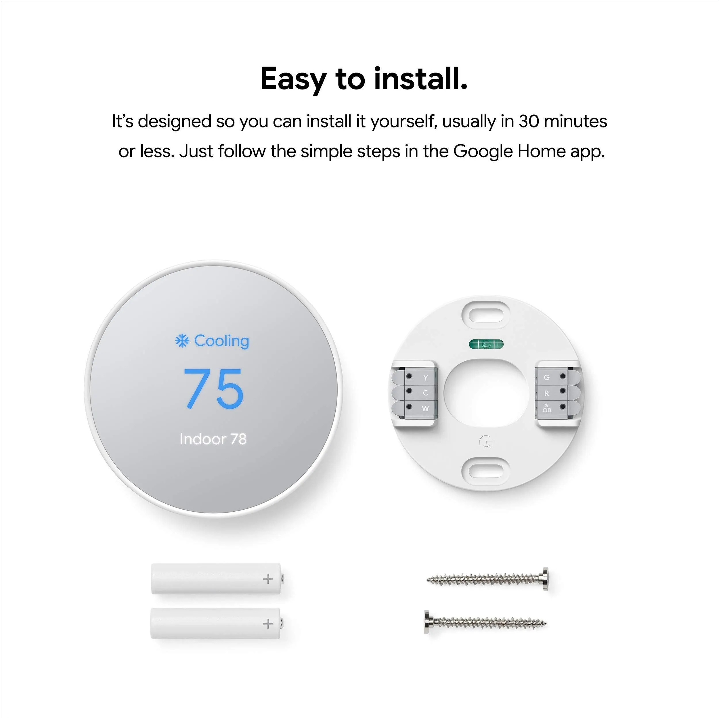 Google Nest Thermostat.