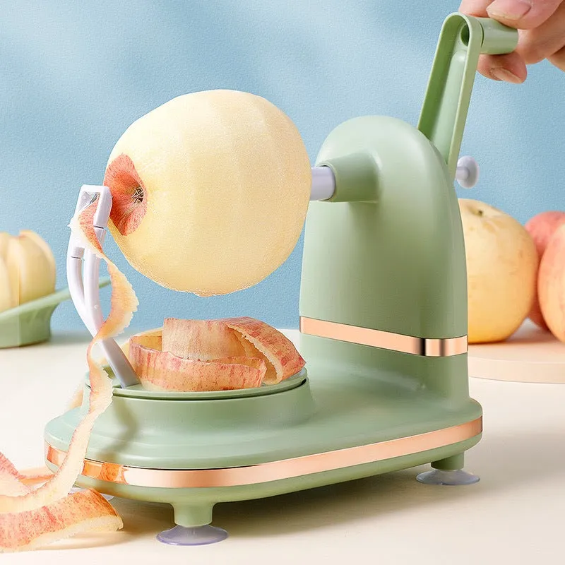 Hand-crank Automatic Multifunctional Fruit Peeler for Home Use, HG0003