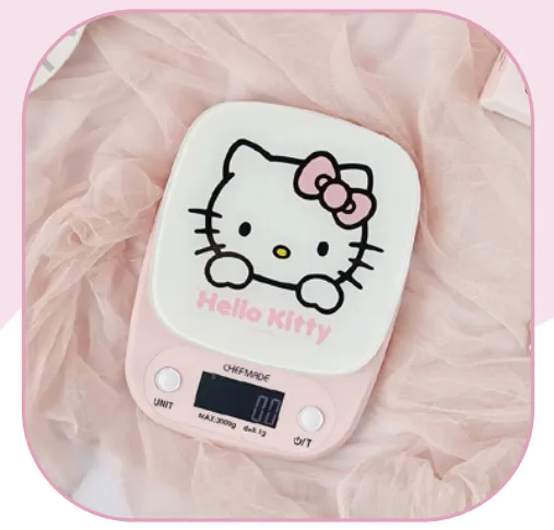 Hello Kitty Glass Top Kitchen Scale