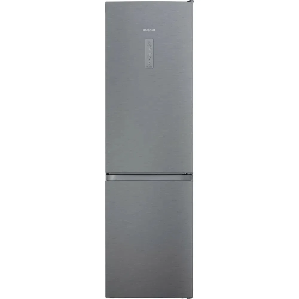 Hotpoint H9X94TSX 367 Litre Freestanding Fridge Freezer, Frost Free, 59.6cm Wide - Satin Stainless Steel