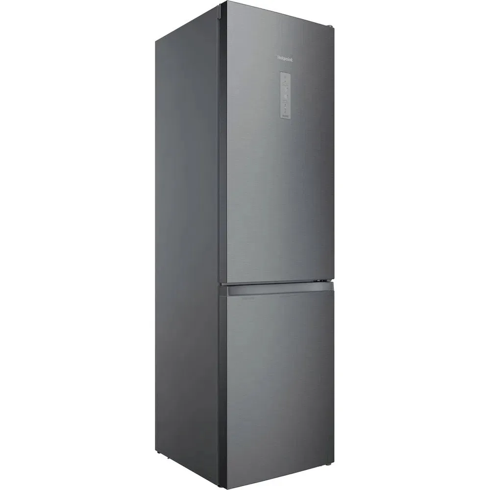 Hotpoint H9X94TSX 367 Litre Freestanding Fridge Freezer, Frost Free, 59.6cm Wide - Satin Stainless Steel