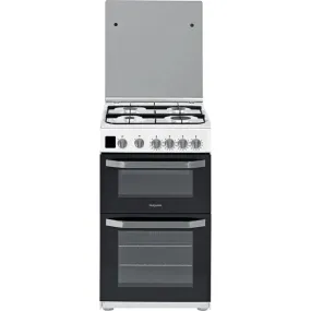 Hotpoint HD5G00CCW UK Freestanding Double Gas Cooker White