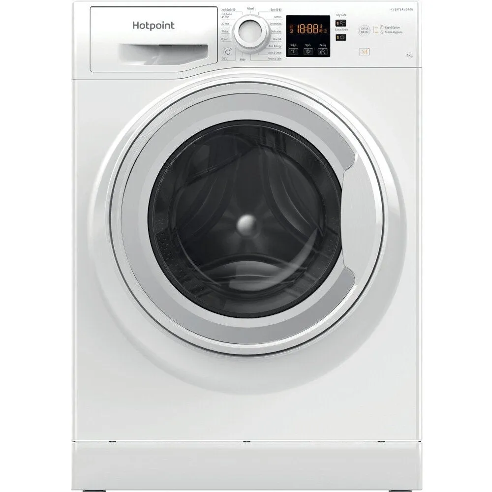 Hotpoint NSWF945CWUKN 9Kg Washing Machine, 1400 rpm, 59.5cm Wide - White