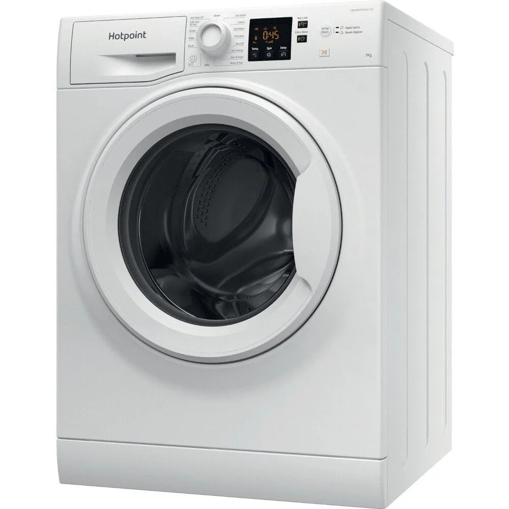 Hotpoint NSWF945CWUKN 9Kg Washing Machine, 1400 rpm, 59.5cm Wide - White