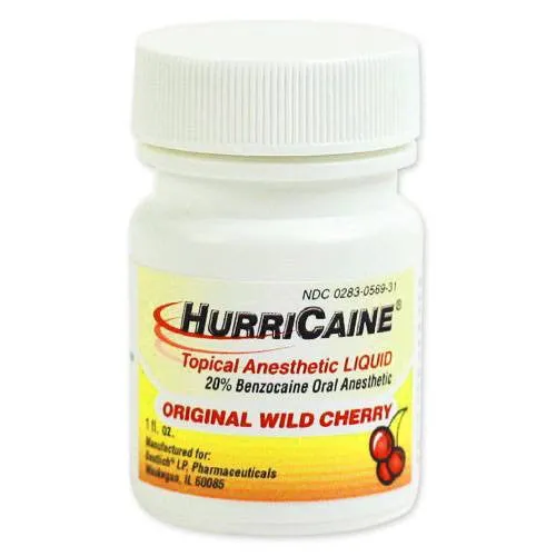 HurriCaine Oral Pain Anesthetic Gel with Wild Cherry Flavor