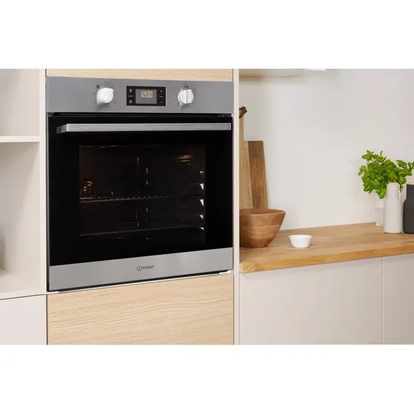 Indesit Aria IFW6340IXUK Electric Single Built in Oven in Stainless Steel