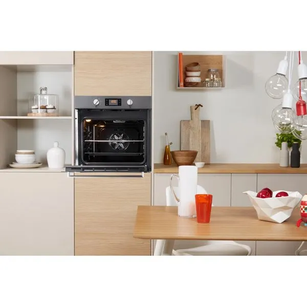 Indesit Aria IFW6340IXUK Electric Single Built in Oven in Stainless Steel