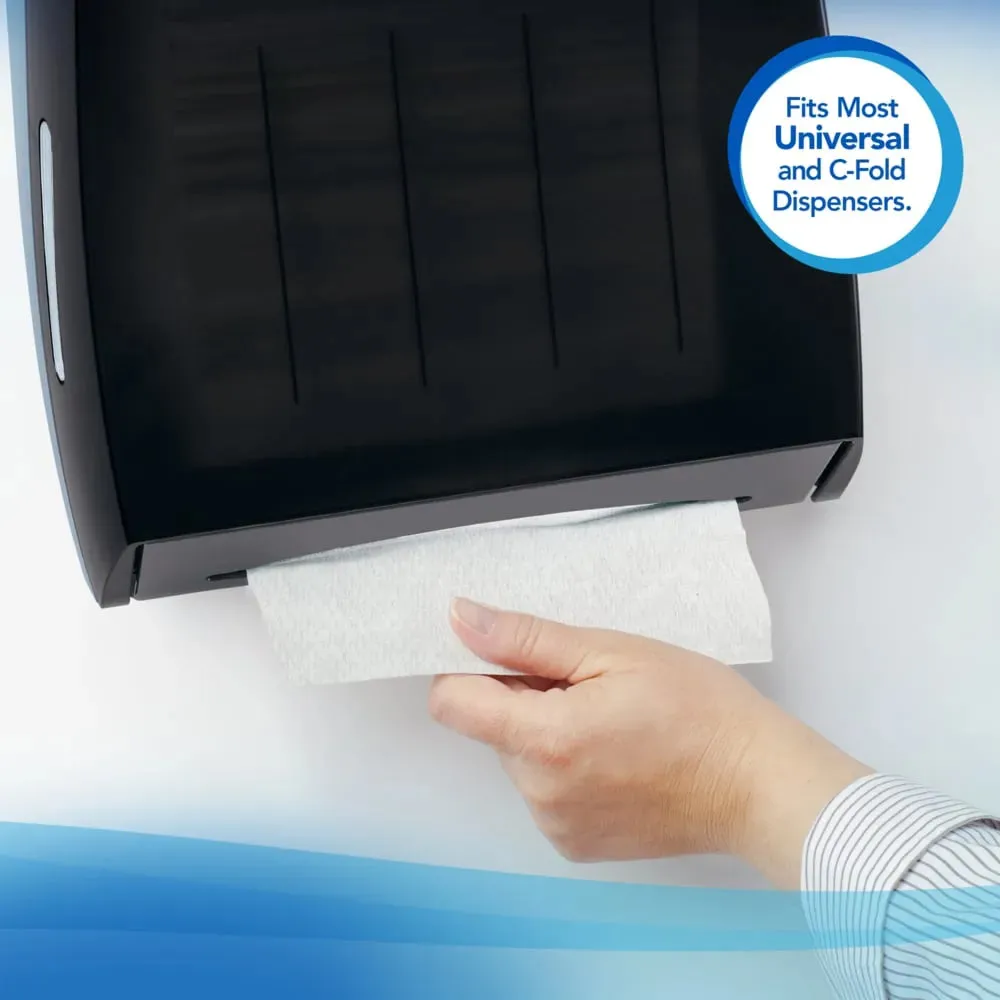 Kimberly-Clark Scott 01510 White C-Fold Towels, Case of 2400 (12/200)