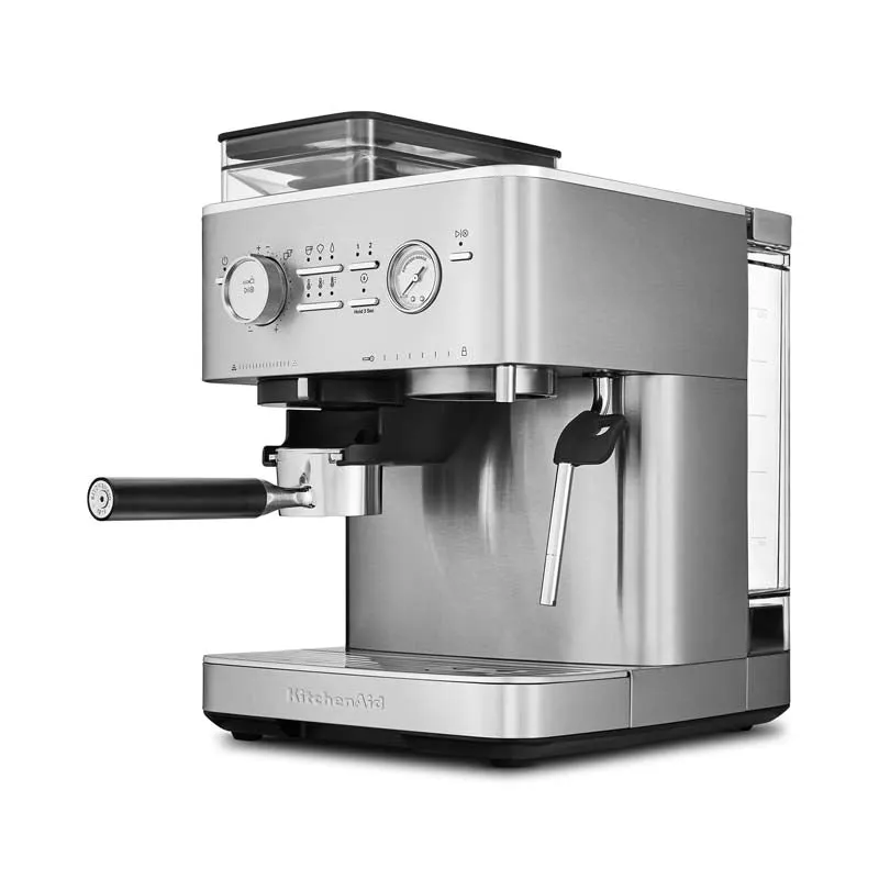 KitchenAid Semi Automatic Espresso Machine with Burr Grinder Stainless Steel