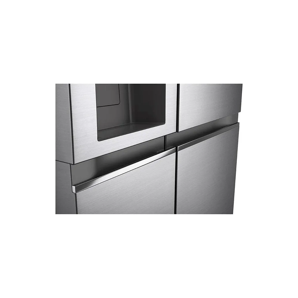 LG NatureFRESH™ GSLV71PZTF Non-Plumbed Total No Frost American Fridge Freezer - Steel