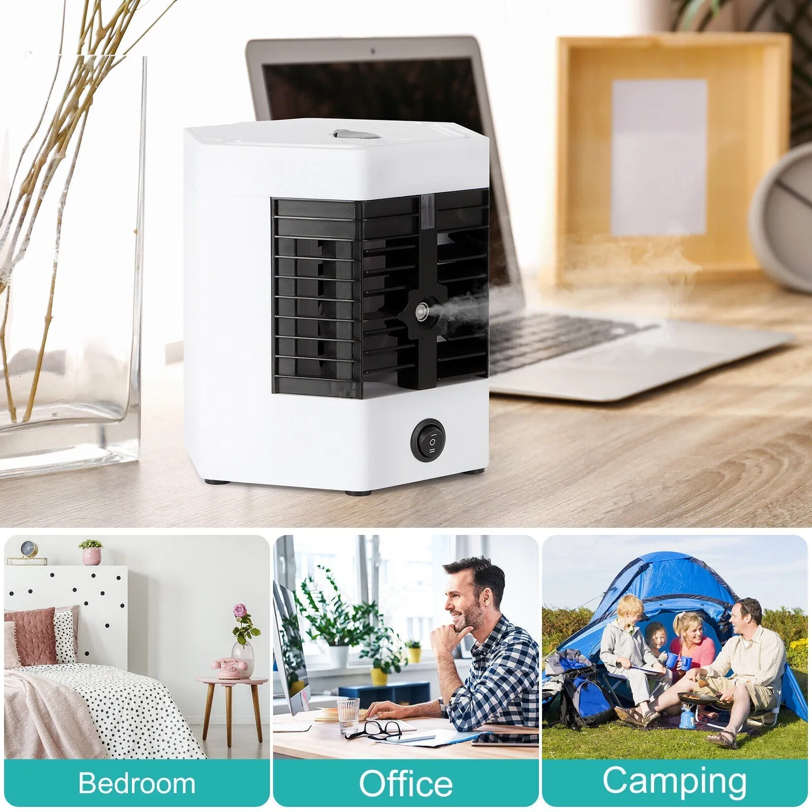 Mini Air Conditioner ARCTIC COOLER Air Cooler Humidifier Mini Portable Air Cooler Fan Arctic Air Personal Space Cooler The Quick & Easy Way to Cool Any Space Air Conditioner