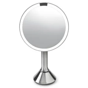 New - simplehuman 8" Stainless Steel Sensor Mirror - Brushed