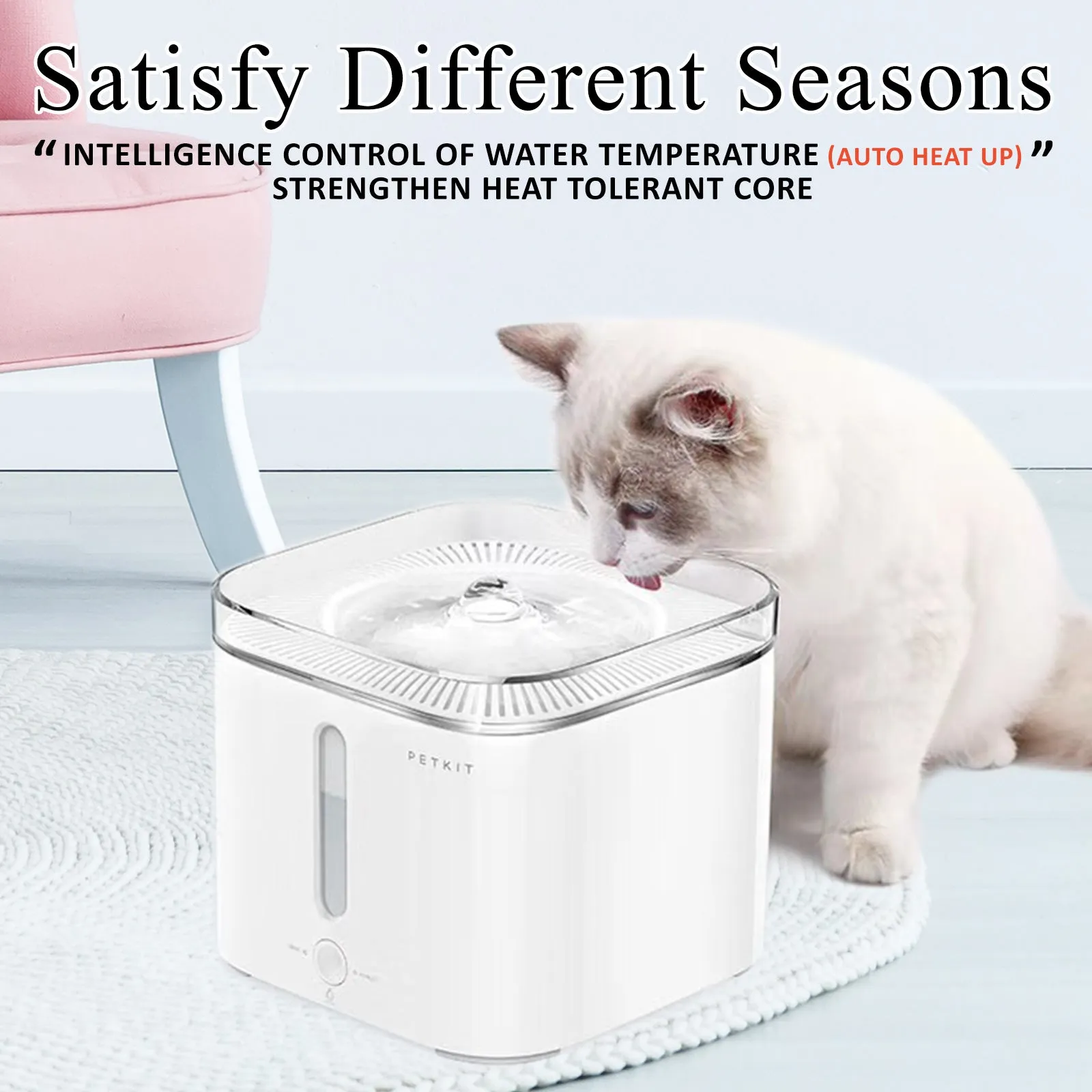 PETKIT EVERSWEET 2 Ultra-Silent Smart Water Drinking Fountain Pet Dog Cat Dispenser Feeder 2L