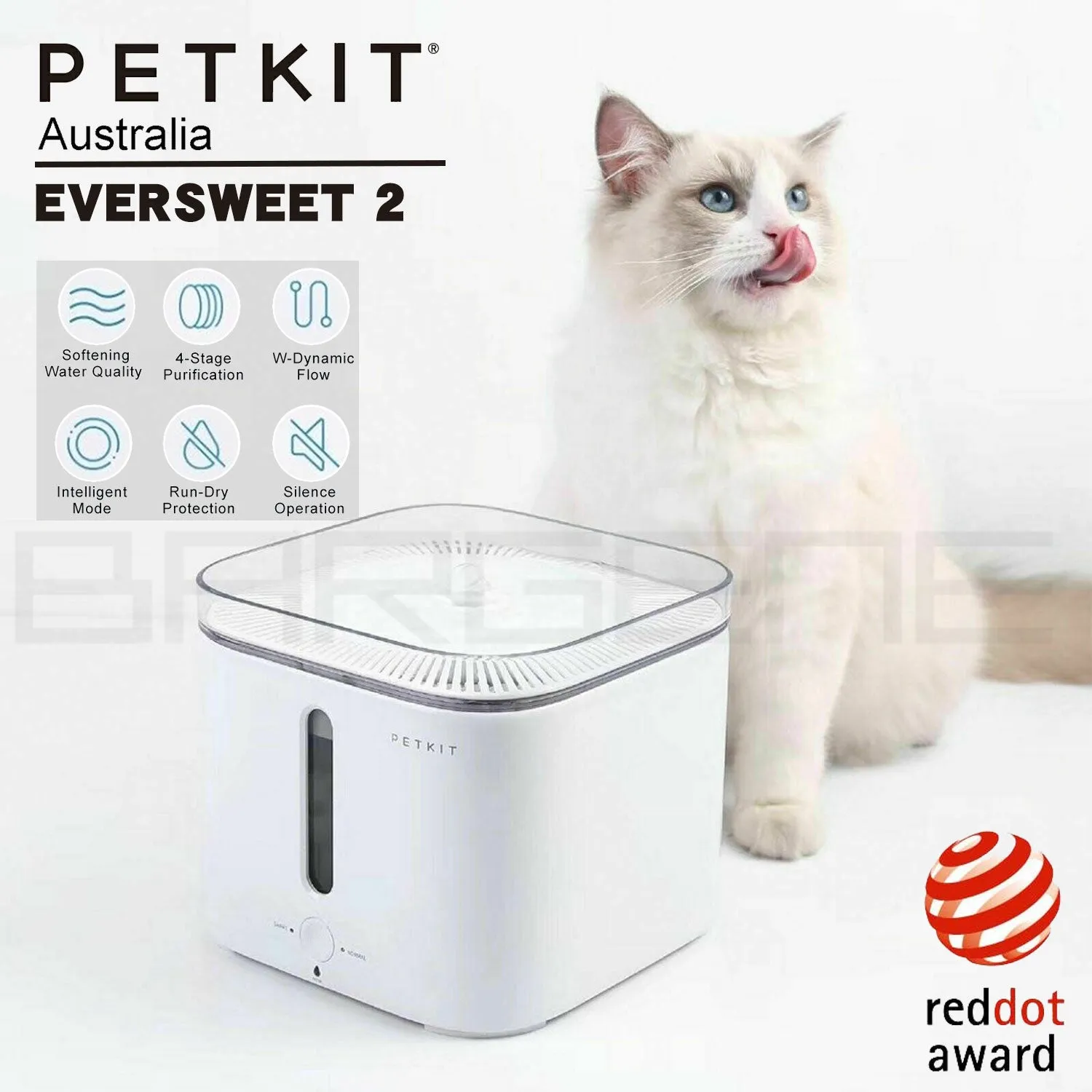 PETKIT EVERSWEET 2 Ultra-Silent Smart Water Drinking Fountain Pet Dog Cat Dispenser Feeder 2L