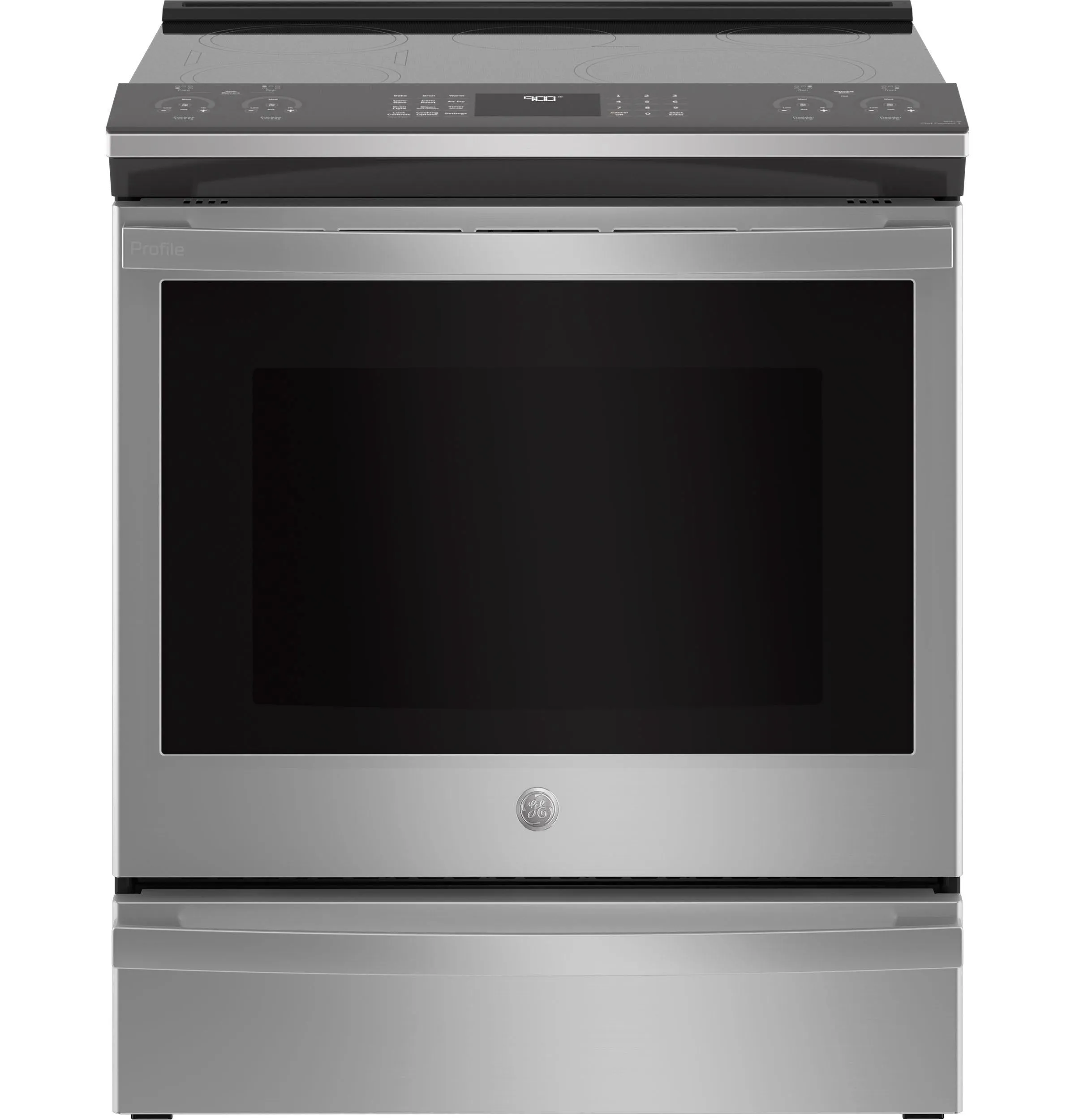 PHS930YPFS GE Profile™ 30" Smart Slide-In Fingerprint Resistant Front-Control Induction and Convection Range with No Preheat Air Fry