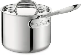 Stainless Steel Tri-Ply Dishwasher Safe Sauce Pan with Lid