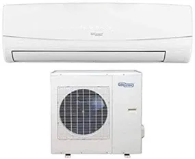 Super General 1.5 Ton Split Air Conditioner, 18000 BTU, Rotary Compressor, Auto Restart, Gold Fin, 4-way swing, SGS-181-NE, White - 90 x 20.2 x 28 cm