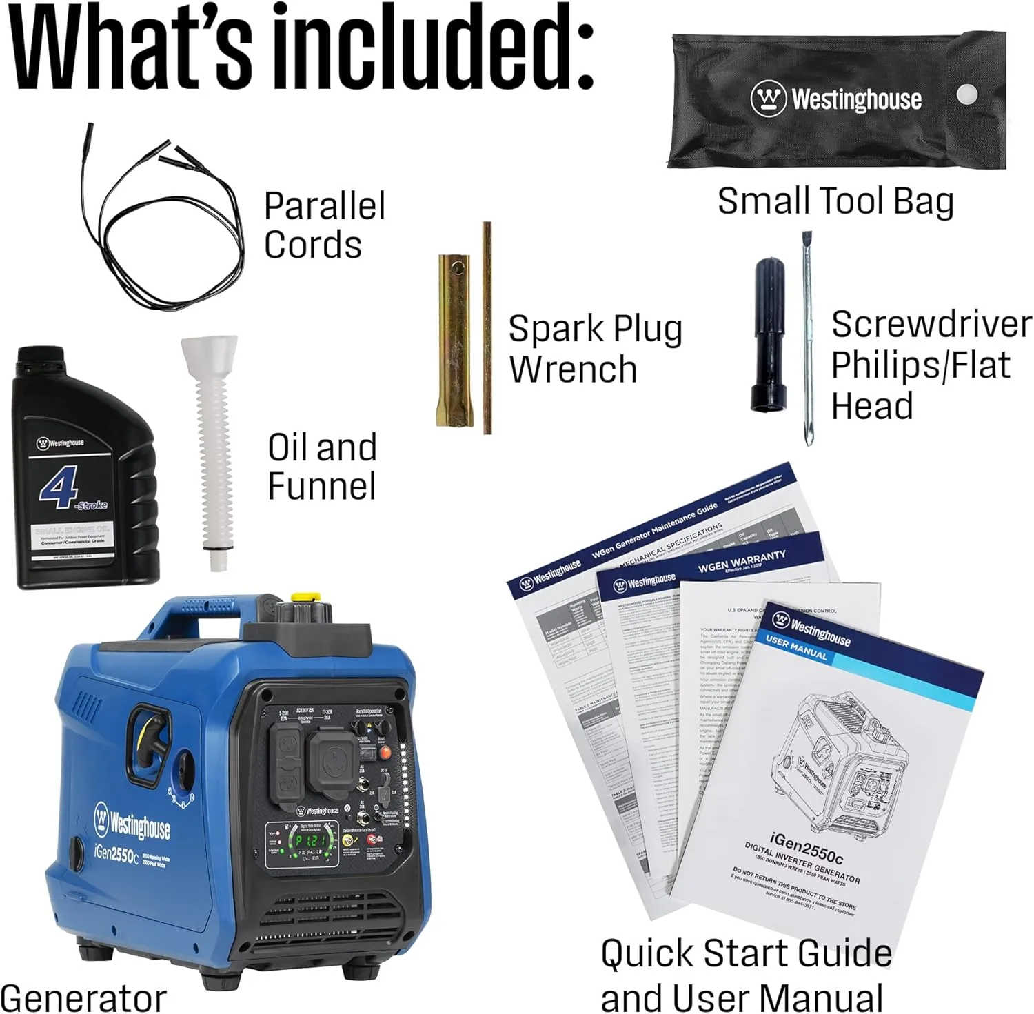 Super Quiet & Lightweight Portable Inverter Generator