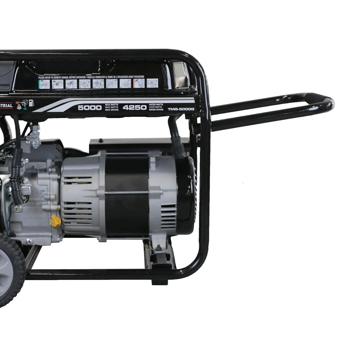 TMG-5000G 5000-Watt Gasoline Generator, 223cc OHV Engine, 11.5 Running Time, 120/240VAC